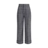 Brunello Cucinelli Prince Of Wales Patterned Pants In Gray
