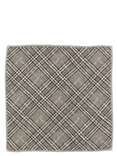 Brunello Cucinelli Prince Of Wales Pocket Clutch Bag In Multi