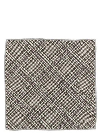 BRUNELLO CUCINELLI PRINCE OF WALES POCKET CLUTCH BAG