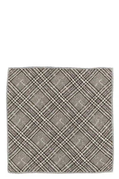 Brunello Cucinelli Prince Of Wales Pocket Clutch Bag In Multi