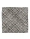 Brunello Cucinelli Men Prince Of Wales Pocket Clutch Bag In Gray