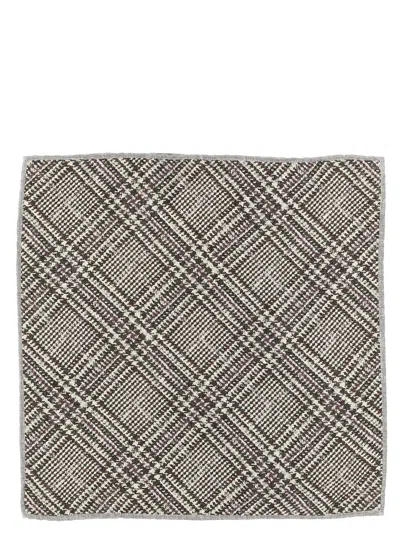 Brunello Cucinelli Prince Of Wales Pocket Clutch Bag Scarves And Foulards Multicolor