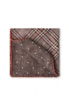 Brunello Cucinelli Silk Prince Of Wales Pocket Square