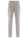 BRUNELLO CUCINELLI BRUNELLO CUCINELLI PRINCE OF WALES TAILORED TROUSERS