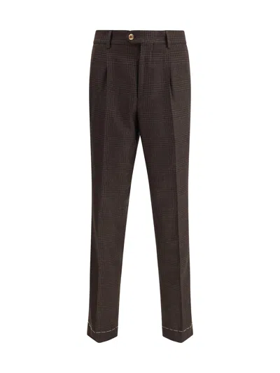 BRUNELLO CUCINELLI PRINCE OF WALES TROUSER