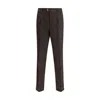 Brunello Cucinelli Prince Of Wales Trouser In Brown