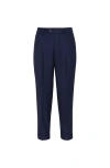 Brunello Cucinelli Prince Of Wales Trousers In Blue