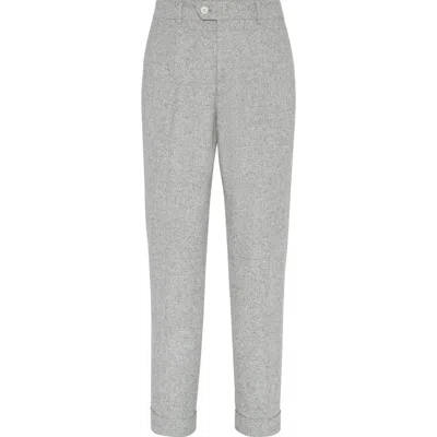 BRUNELLO CUCINELLI BRUNELLO CUCINELLI PRINCE OF WALES TROUSERS