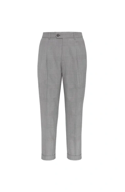 BRUNELLO CUCINELLI BRUNELLO CUCINELLI PRINCE OF WALES TROUSERS