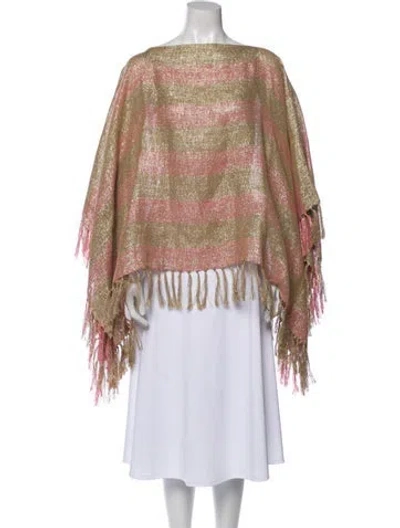 Pre-owned Brunello Cucinelli Printed Bateau Neckline Tunic In Neutral