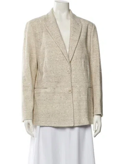 Pre-owned Brunello Cucinelli Printed Blazer In Neutral