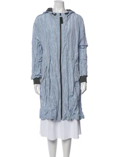 Pre-owned Brunello Cucinelli Printed Coat In Blue
