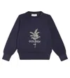 Brunello Cucinelli Printed Cotton Sweater In Navy+grigio+sabbia+panama