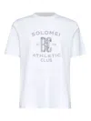 Brunello Cucinelli Crew Neck Graphic Print Short Sleeves T-shirt In White