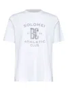 Brunello Cucinelli Crew Neck Graphic Print Short Sleeves T-shirt In White