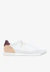 Brunello Cucinelli Sneaker Low Top Contrasting Heel Panel In White