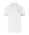 Brunello Cucinelli Tennis Logo-polo Shirt In White
