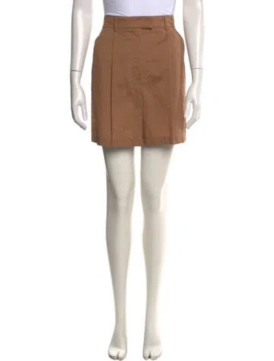 Pre-owned Brunello Cucinelli Printed Mini Shorts W/ Tags In Brown
