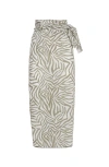 Brunello Cucinelli Printed Pareo In Gray