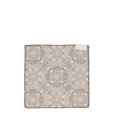 BRUNELLO CUCINELLI BRUNELLO CUCINELLI PRINTED POCKET SQUARE