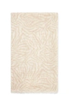 Brunello Cucinelli Zebra-print Linen Scarf In Beige