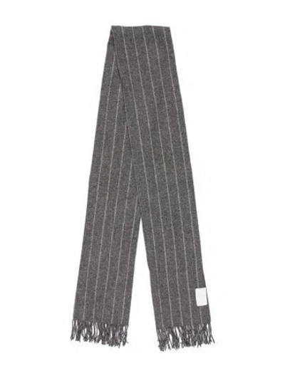 Pre-owned Brunello Cucinelli Printed Scarf In Gray