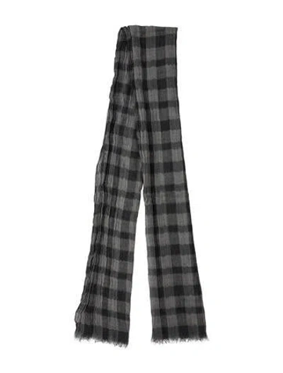 Pre-owned Brunello Cucinelli Printed Scarf In Gray