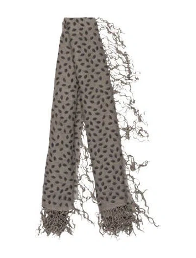 Pre-owned Brunello Cucinelli Printed Scarf In Green