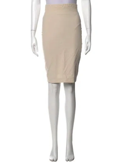 Pre-owned Brunello Cucinelli Printed Skirt In Neutral