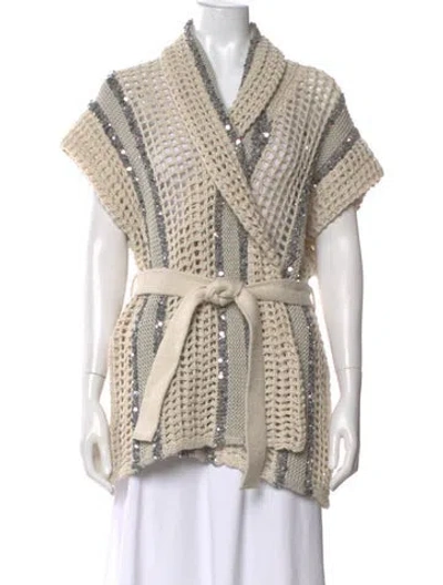Pre-owned Brunello Cucinelli Printed Sweater W/ Tags In Neutral