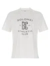 Brunello Cucinelli Crew Neck Graphic Print Short Sleeves T-shirt In Neutral