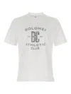 Brunello Cucinelli Crew Neck Graphic Print Short Sleeves T-shirt In White