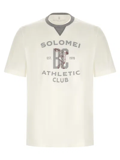 Brunello Cucinelli Printed T-shirt In White