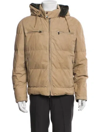 Pre-owned Brunello Cucinelli Puffer Coat In Neutral