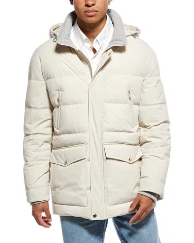Brunello Cucinelli Puffer Coat In Neutral