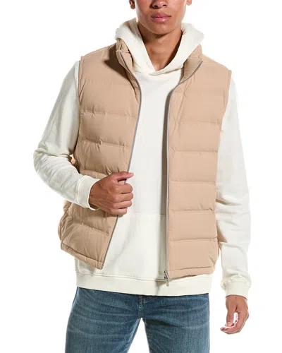 Brunello Cucinelli Puffer Down Vest In Beige