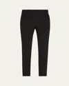 Brunello Cucinelli Pull-on Silk Crepe Pants In Black