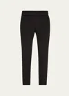 Brunello Cucinelli Pull-on Silk Crepe Pants In C101 Black