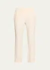 Brunello Cucinelli Pull-on Silk Crepe Pants In C7936 White