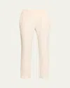 Brunello Cucinelli Pull-on Silk Crepe Pants In White
