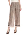 Brunello Cucinelli Pull-on Silk Pant In Multi