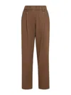 Brunello Cucinelli Pull On Trousers In Brown