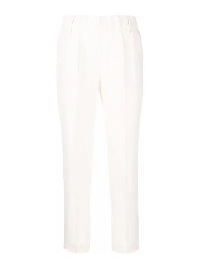 Brunello Cucinelli Pull On Trousers In White