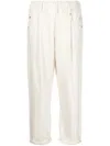 Brunello Cucinelli Pull On Trousers In White