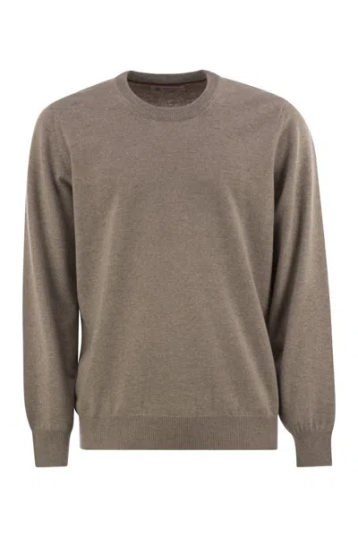 BRUNELLO CUCINELLI BRUNELLO CUCINELLI PURE CASHMERE CREW-NECK SWEATER