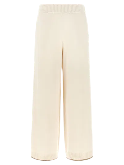 Brunello Cucinelli Pure Cashmere Joggers In Neutral