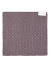 Brunello Cucinelli Geometric-pattern Pocket Square In Brown