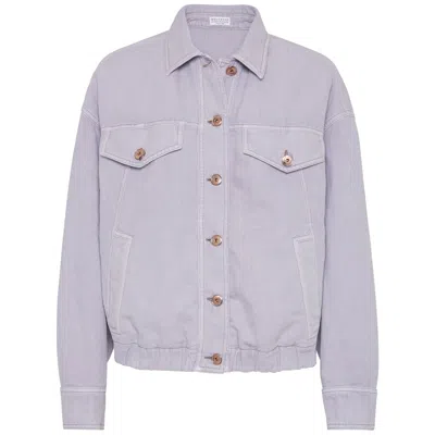 BRUNELLO CUCINELLI PURPLE SHIRTS