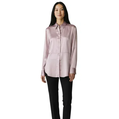 Brunello Cucinelli Purple Silk Women's Blouse