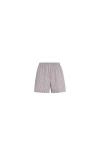 Brunello Cucinelli Pyjama-style Shorts With Monili In Gray